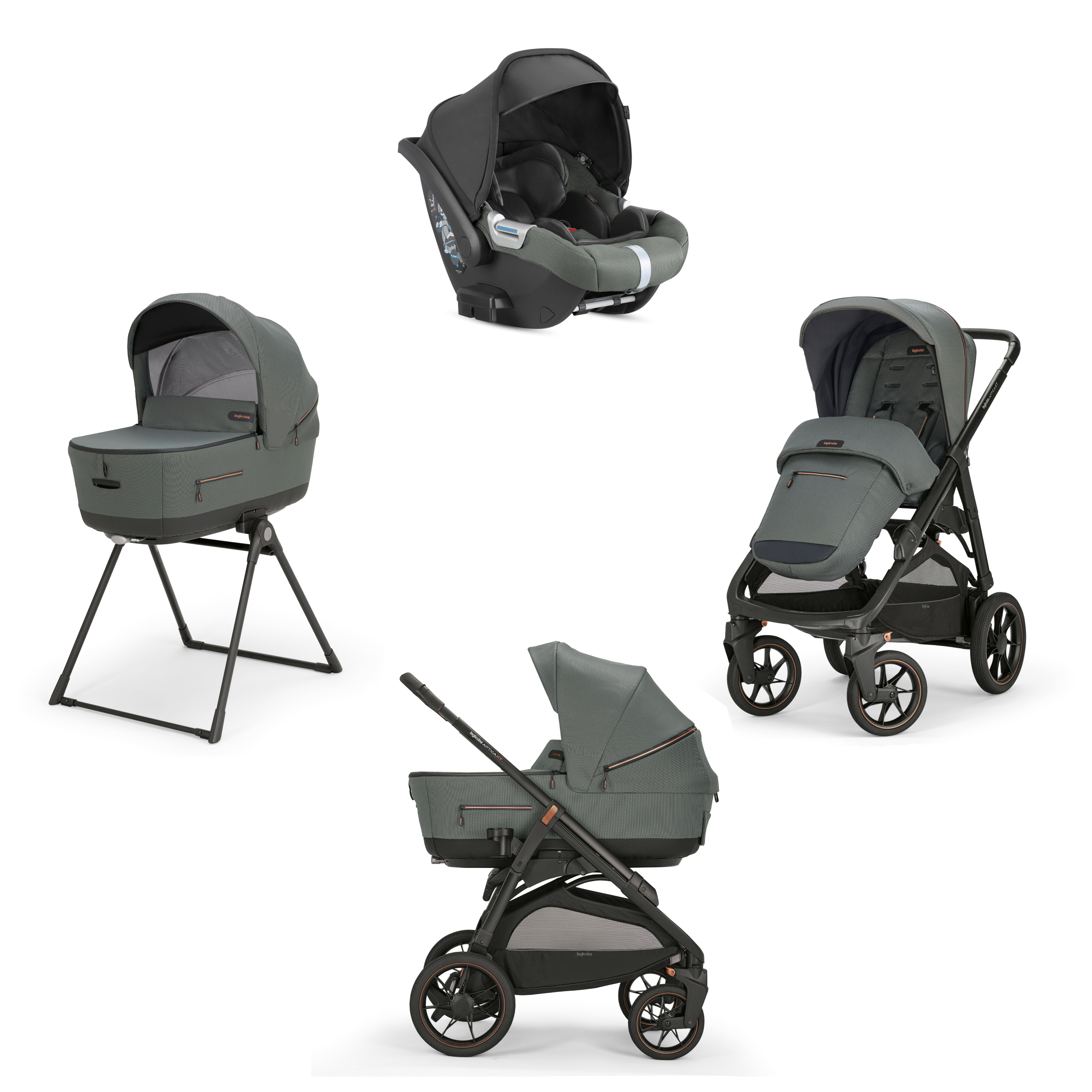 Inglesina Aptica XT Stroller - Magnet Grey